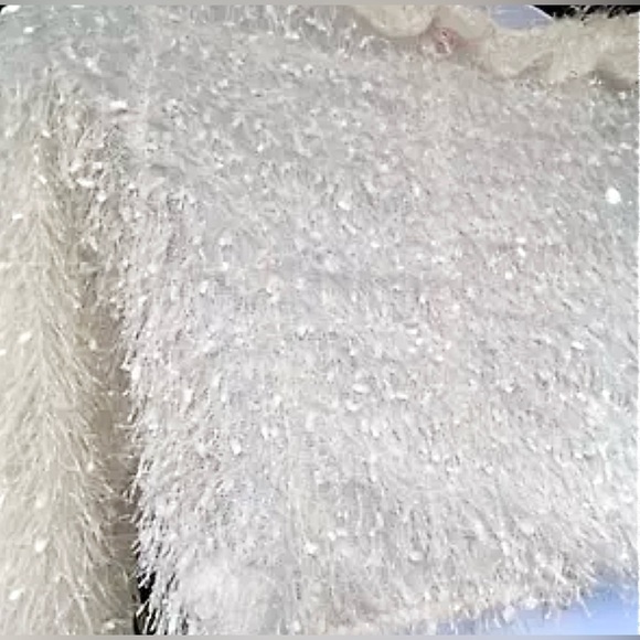 Size XXL…..…White Fluffy Long Sleeve fringe Tie Cardigan.  New…..Sugar Thrillz - Picture 5 of 7